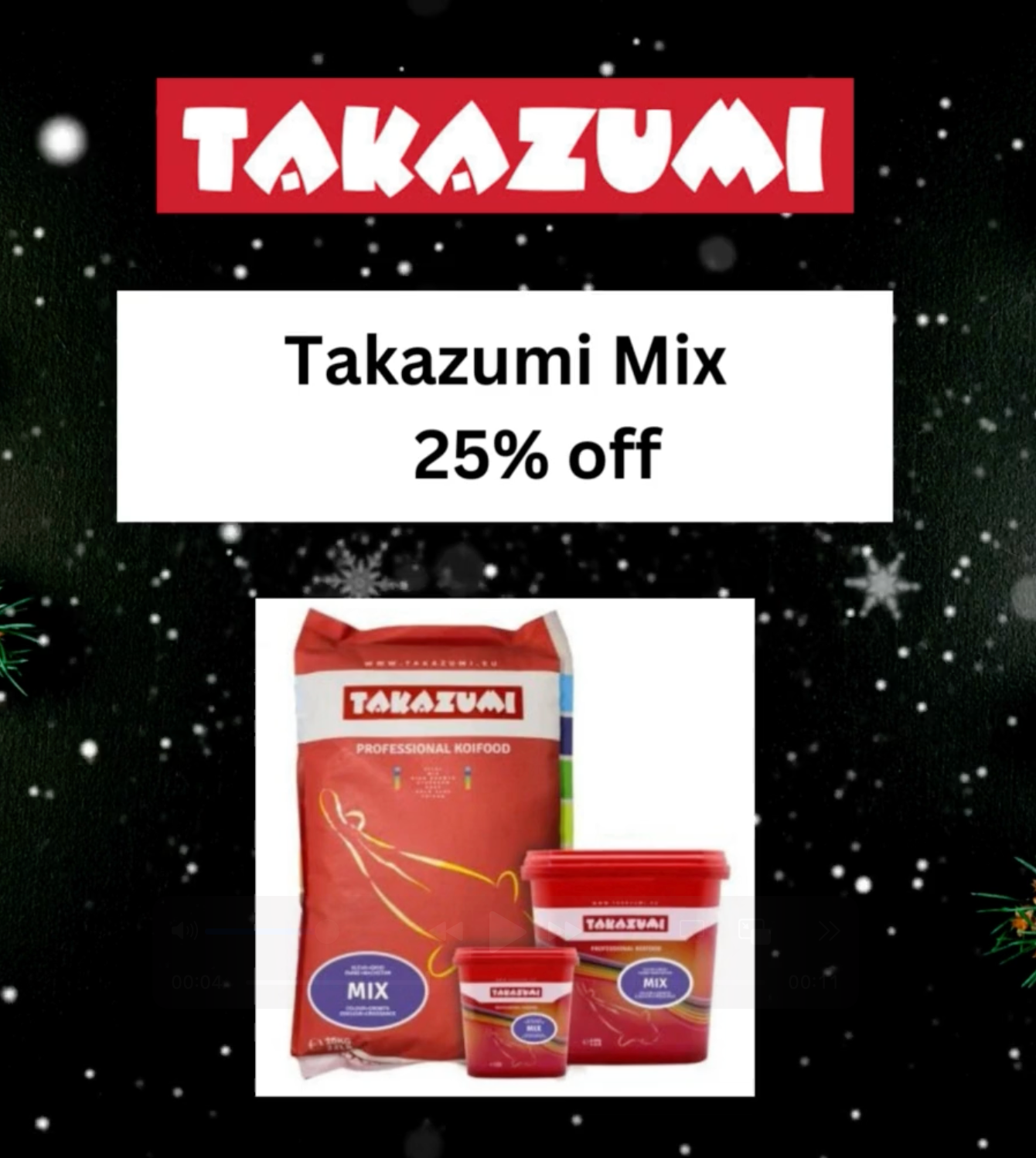 🎄 Day 7 Christmas Deal at Elite Koi: 25% OFF Takazumi Mix! 🎄