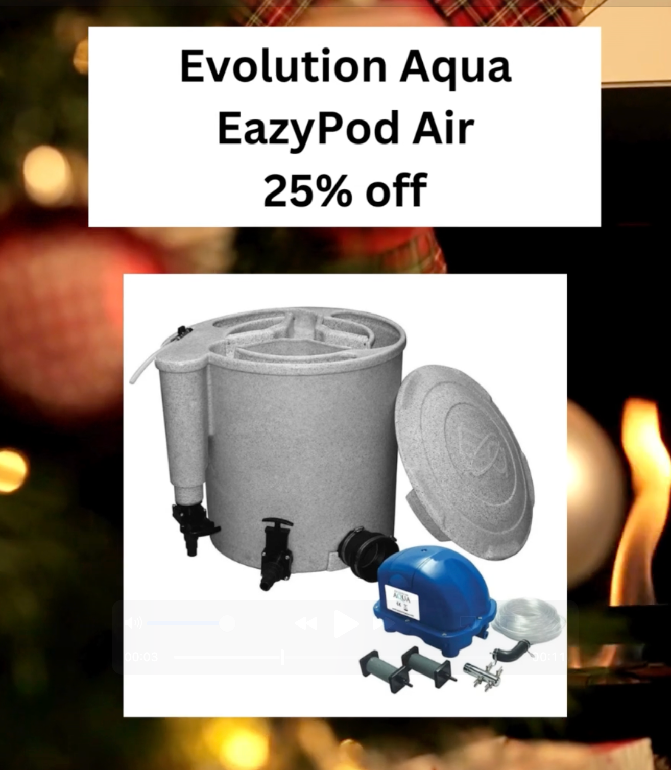 🎄 Day 9 Christmas Deal at Elite Koi: 25% OFF EazyPod Air! 🎄