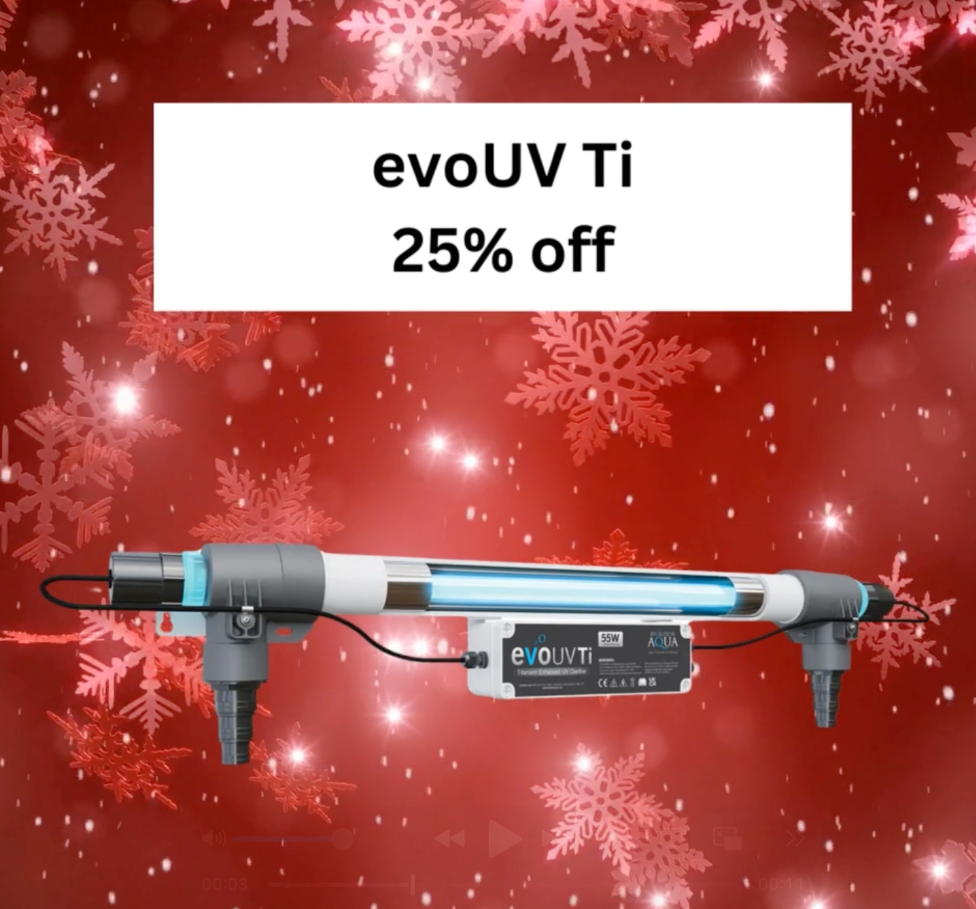 🎄 Day 13 Christmas Deal at Elite Koi: 25% OFF Evolution Aqua UV! 🎄