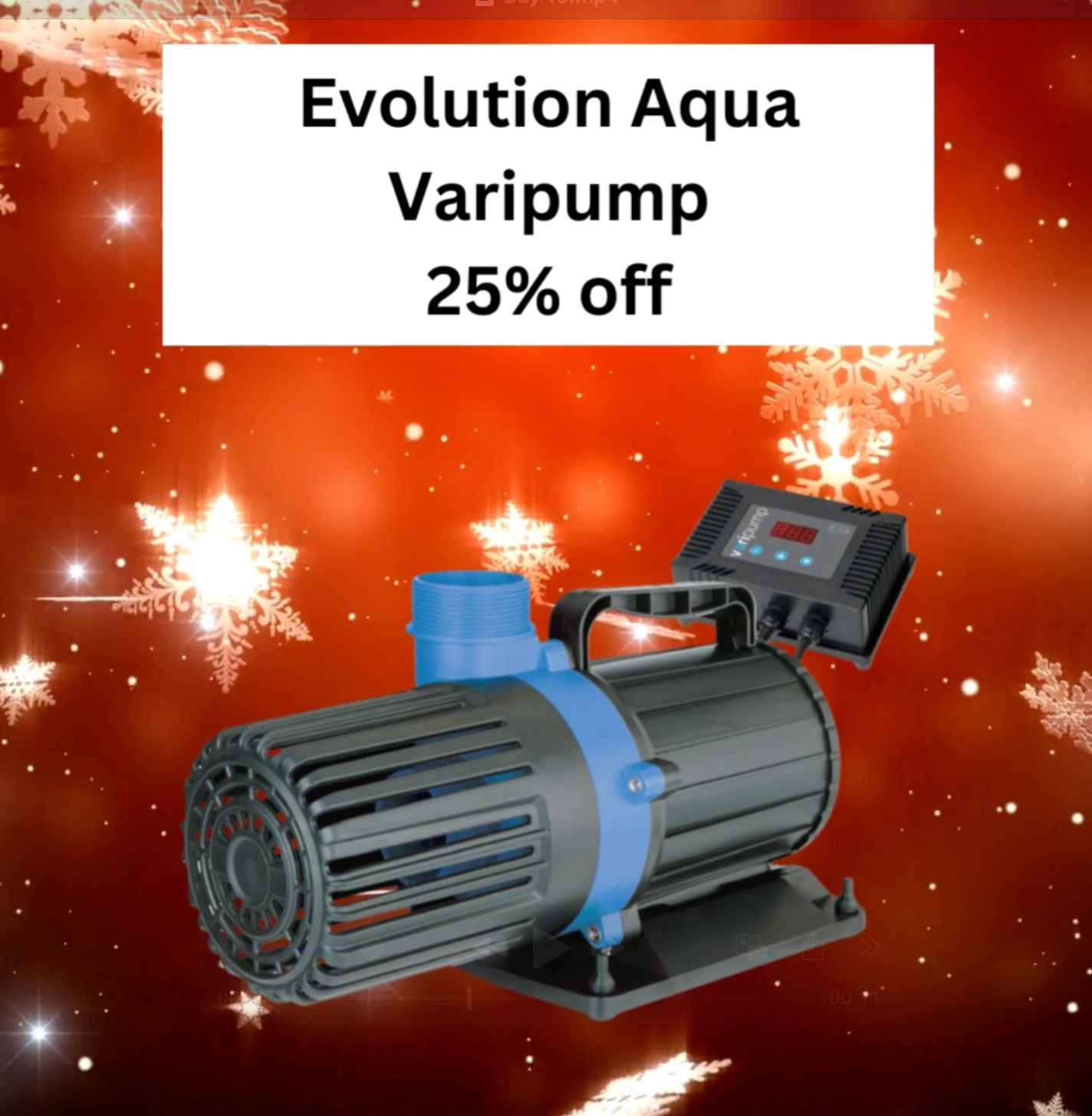 🎄 Day 19 Christmas Deal at Elite Koi: 25% OFF Evolution Aqua Varipump! 🎄