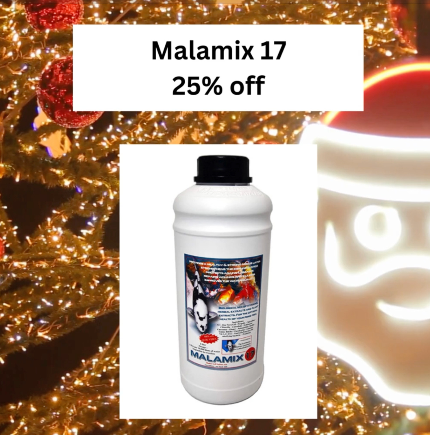 🎄 Day 21 Christmas Deal at Elite Koi: 25% OFF Malamix 17! 🎄