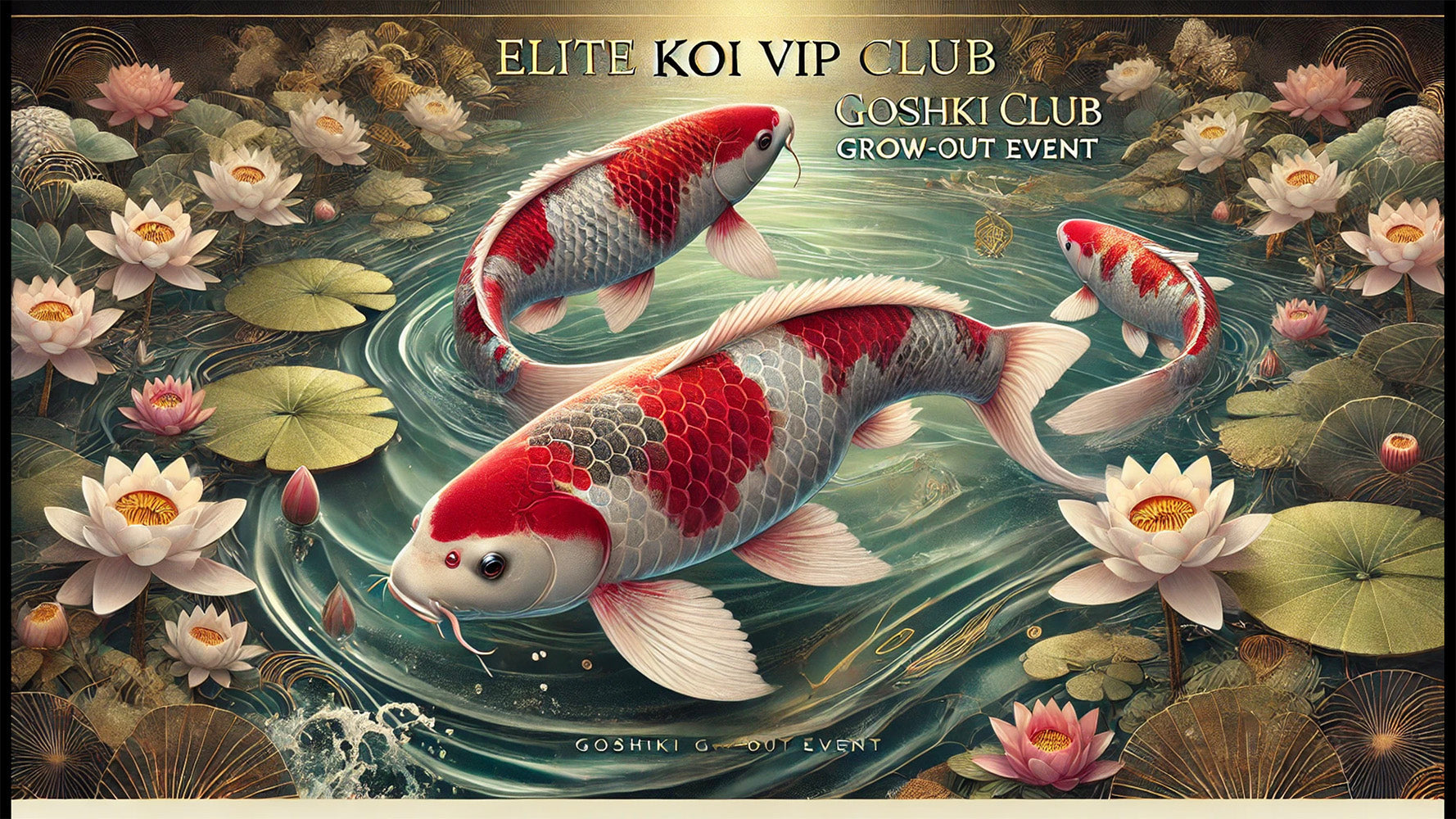 Elite Koi VIP Club Goshiki Grow-Out Event