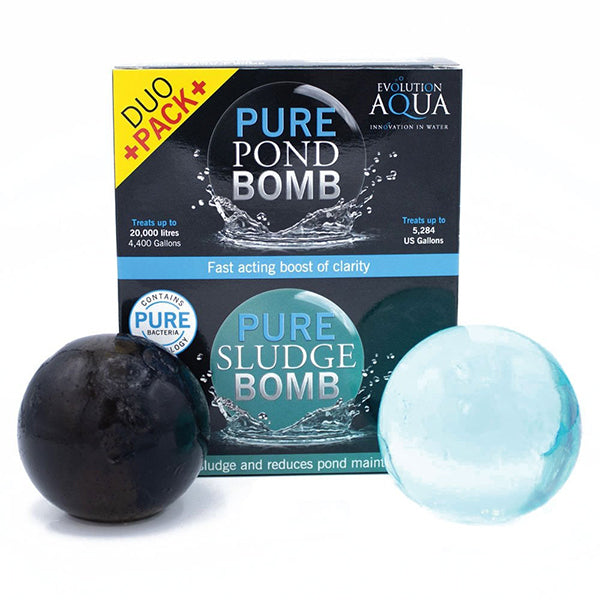 Evolution Aqua Pure Pond Bomb & Sludge Bomb Duo Pack