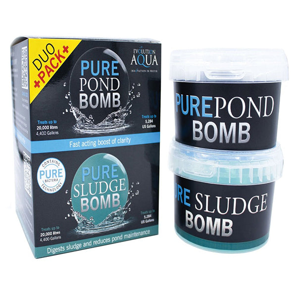 Evolution Aqua Pure Pond Bomb & Sludge Bomb Duo Pack