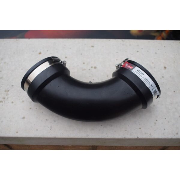 Rubber Flexi Pond Pipe Fittings, 90° Elbows, Swept Bends - Image 3