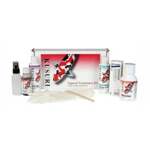 Kusuri 8-Piece Topical Koi Treatment Kit - Koi Parasite Treatment - Koi Treatment - Elite Koi